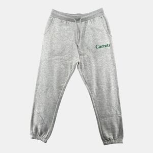 Carrots Logo Sweatpants Gray Fleece Joggers Streetwear Mens Large